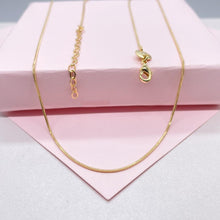 Load image into Gallery viewer, 18k Gold Filled Herringbone Chain Necklace, Minimalist Fusion Jewelry