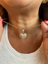 Load image into Gallery viewer, 18k Gold Filled CZ Puffy Heart Pendant