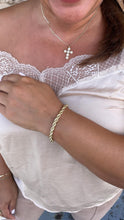 Load image into Gallery viewer, 18k Gold Filled 5mm Rope Bracelet In 7 Inch Length