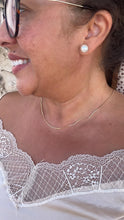 Load image into Gallery viewer, 18k Gold Filled Herringbone Chain Necklace, Minimalist Fusion Jewelry