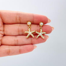 Load image into Gallery viewer, 18k Gold Filled Huggie Hoop Earring with Beach Themed Charms