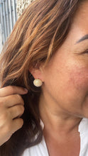 Load image into Gallery viewer, 18k Gold Filled 15mm Pearl Beaded Stud Earrings
