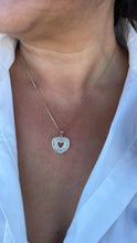 Load image into Gallery viewer, 18k Gold Filled Heart Pendant Crowned with Baguette Cut Stones And Round CZ Stones