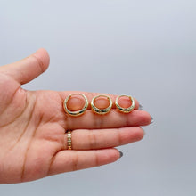 Load image into Gallery viewer, 18k Gold Filled Plain Tear Drop Shaped Huggie Hoop Earrings In Three Sizes