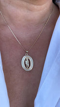 Load image into Gallery viewer, 18k Colorful St Jude Medallion Pendant with Micro CZ Stones
