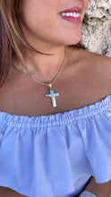 Load image into Gallery viewer, 18k Gold Filled Chunky Plain XL Cross Available in 2 Sizes, Crucifix for men, Mens pendant