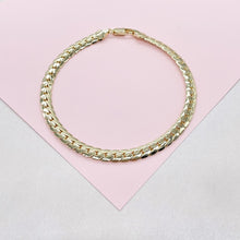 Load image into Gallery viewer, 18k Gold Filled 6mm Flat Snake Like Anklet Dainty Jewelry and Jewelry Making Supplies