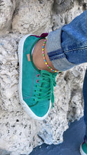 Load image into Gallery viewer, 18k Gold Filled Colorful Enamel and Link Anklet