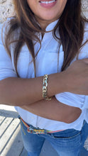 Load image into Gallery viewer, 18k Gold Filled 12mm Thick Figaro Bracelet