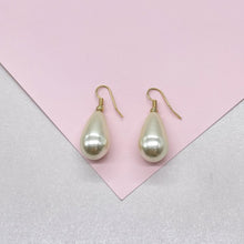 Load image into Gallery viewer, 18k Gold Filled Drop Pearl Earring