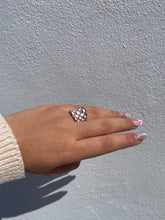 Load image into Gallery viewer, 18k Rose Gold Filled Disco Inspired Ring with Enamel and CZ
