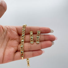 Load image into Gallery viewer, 18k Gold Filled Heart XOXO Bracelet and Necklace Set
