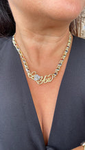 Load image into Gallery viewer, 18k Gold Filled "Love You" Heart XOXO Bracelet and Necklace Set