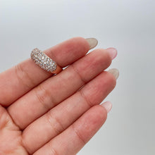 Load image into Gallery viewer, 18k Signet CZ Rose Gold Ring