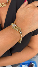 Load image into Gallery viewer, 18k Gold Filled "Love You" Heart XOXO Bracelet and Necklace Set