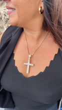 Load image into Gallery viewer, 18k Gold Filled XL CZ Pave Cross Pendant