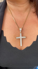Load image into Gallery viewer, 18k Gold Filled XL CZ Pave Cross Pendant