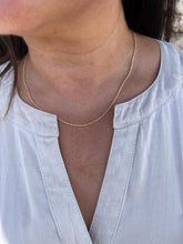 Load image into Gallery viewer, 18k Gold Filled Soft Rope Chain 1.5mm Fine Necklace, Singapore and Rope Combined