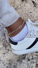 Load image into Gallery viewer, 18k Gold Filled Carved Pearl Chain Anklet