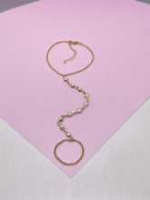 Load image into Gallery viewer, 18k Dainty Gold Filled Beaded Round Pearl Satellite Bracelet Clone