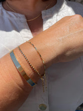 Load image into Gallery viewer, 18k Gold Filled Bar Link Bracelet: Thin Dainty Spear Bracelet