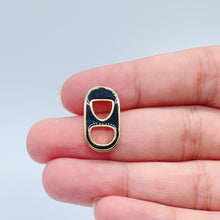 Load image into Gallery viewer, 18k Gold Filled Colorful Soda Can Caps Charms In Enamel Eight Colors to Choose
