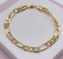 Load image into Gallery viewer, 18k Gold Filled Figaro Bracelet