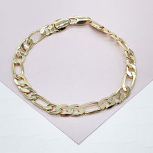 Load image into Gallery viewer, 18k Gold Filled Figaro Bracelet