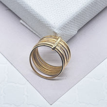 Load image into Gallery viewer, 18k Gold Filled Stacked Band Rings Jewelry
