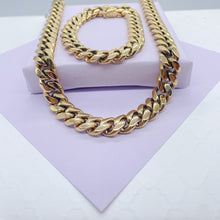 Load image into Gallery viewer, 14k Gold Filled Thick 14mm Miami Cuban Link Chain, Cuban Necklace, Cadena de Labon Cubano
