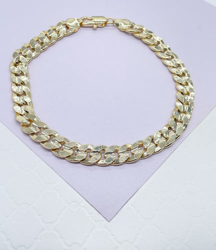 18k Gold Filled Thick Cuban Link Anklet Available In 2 Styles