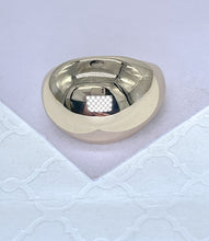 Load image into Gallery viewer, 18k Gold-filled Adjustable XL Smooth Plain Dome Ring