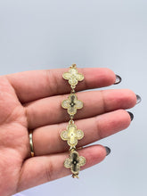 Load image into Gallery viewer, 18k Gold Filled Sunburst Flower Charm Link Bracelet
