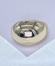 Load image into Gallery viewer, 18k Gold-filled Adjustable XL Smooth Plain Dome Ring