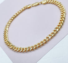 Load image into Gallery viewer, Anklet 18k Gold Filled 6mm Chunky Cuban Link, Gold Filled Curb Link Anklet,
