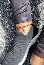 Load image into Gallery viewer, 18k Gold Filled Azabache Closed Hand Anklet
