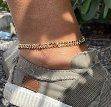 Load image into Gallery viewer, Anklet 18k Gold Filled 6mm Chunky Cuban Link, Gold Filled Curb Link Anklet,
