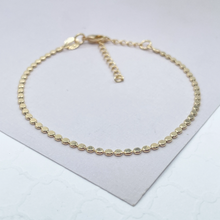 Load image into Gallery viewer, 18k Gold Filled Flat Beaded Bracelet
