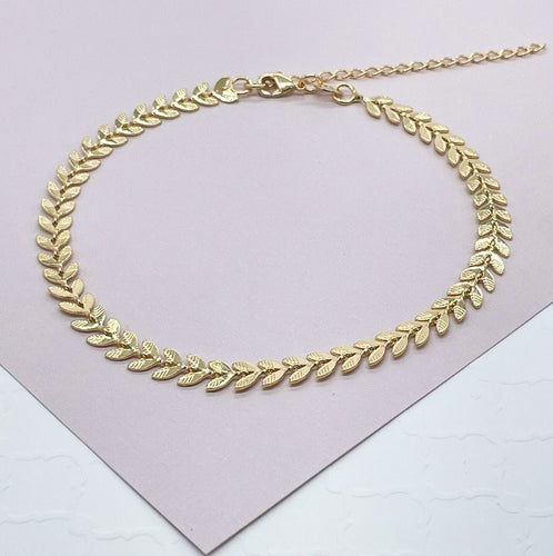 18k Gold Filled Fishtail Anklet Size 11