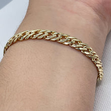 Load image into Gallery viewer, 18k Gold Filled Double Cuban Link Bracelet - 7mm
