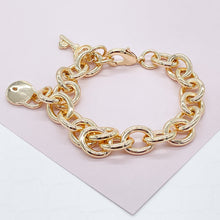 Load image into Gallery viewer, 18K Goldfilled Chunky Oval Link Charm Bracelet, Necklace or Set
