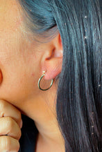 Load image into Gallery viewer, 18K Gold Filled Plain 20mm Hoop Earrings Hypoallergenic And Jewelry Making Supplies
