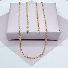 Load image into Gallery viewer, 18k Gold Filled Cable Link Chain 3mm Necklace For Wholesale And Jewelry Supplies
