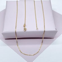 Load image into Gallery viewer, Very Delicate and Thin 18k Gold Filled 1.5mm Mariner Link Chain For Wholesale
