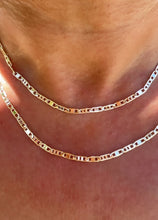 Load image into Gallery viewer, 18k Gold Filled Thin Mariner Chain 3mm Necklace and Jewelry Supplies
