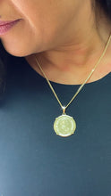 Load image into Gallery viewer, 18k Gold Filled Coin Pendant: Austrian Francis Joseph Charm, 25mm
