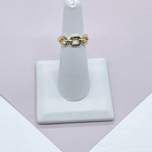 Load image into Gallery viewer, Adjustable 18k Gold Filled Link Ring Dainty Jewelry
