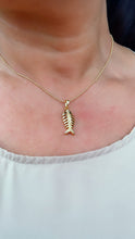 Load image into Gallery viewer, 18k Gold Filled Fishbone Charm: Marine Life Pendant

