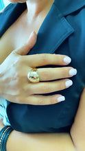 Load image into Gallery viewer, 18k Gold Filled Chunky but Hollow Inside Plain Round Band Ring
