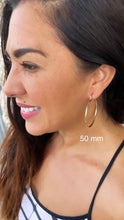 Load image into Gallery viewer, 18k Gold Filled Plain Hoop Earrings Available Small, Medium, Large Sizes For the
